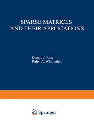 cover image of Sparse Matrices and their Applications